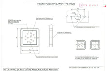 led zijmarkeringslamp universeel oranje 12/24 volt - contourlamp - zij lamp - breedtelamp