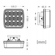 magnetische led stroboscooplamp 12/24 volt - waarschuwingslamp - zwaailicht