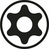 torxdop t45 - 1/2 duims aansluiting - 55 mm - met doorlopende boring - torx socket - torx bit - seneca