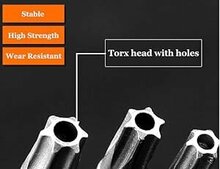 torxdop t40 - 1/2 duims aansluiting - 55 mm - met doorlopende boring - torx socket - torx bit - seneca