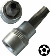 torxdop t30 - 1/2 duims aansluiting - 55 mm - met doorlopende boring - torx socket - torx bit - seneca