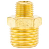 messing verloopstuk luchtkoppeling - 1/2&#039;&#039; naar 1/4&#039;&#039; - verloopnippel - luchtnippel - asta