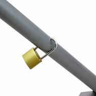 parkeerstop klapbaar - parkeerbeugel met slot - parkeer stop beugel - parkeerblokkade