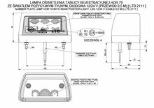 led kentekenverlichting wit 12/24 volt - kentekenlicht - kenteken verlichting - numberplate lamp