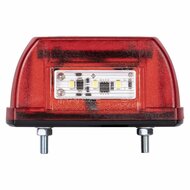 led kentekenverlichting wit 12/24 volt 3x led - kentekenlamp - kenteken verlichting - numberplate lamp - horpol