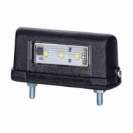 led kentekenverlichting wit 12/24 volt 3x led - kentekenlamp - numberplate lamp - kenteken verlichting - horpol