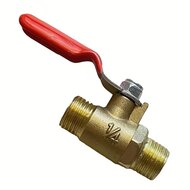 pneumatische kraan - kogelkraan - 1/4 duims - handmatige lucht klep - kogel kraan - geko