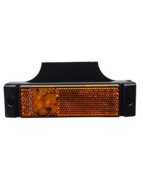 led zijmarkeringslamp inclusief houder universeel oranje 3x led - contourlamp - led zijlamp - led breedtelamp
