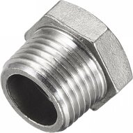 verloopstuk luchtkoppeling - 3/8'' naar 1/4'' - draad nippel - verloopnippel - asta