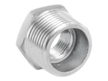 verloopstuk luchtkoppeling - 3/8'' naar 1/4'' - draad nippel - verloopnippel - asta