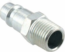 euro insteeknippel - 3/8 duims - uitwendig draad - nikkel - mannelijk