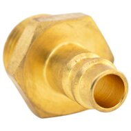 euro insteeknippel - 1/2 duims - uitwendig draad - messing persluchtnippel - mannelijk - asta