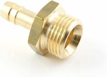 slangpilaar tule - 6mm - 1/4 duims - uitwendig draad - slang pilaar - mannelijk