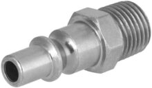 airpress insteeknippel - 1/4 duims - uitwendig draad - mannelijk - insteek nippel