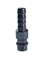 euro insteeknippel met slangpilaar - 1/4 duims - slangtule - 6.5 mm - insteek nippel