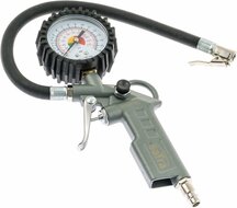 bandenpomp - luchtpomp - 1/4 duims inlaat - bandenspanningsmeter - 400mm slang - banden pomp - lucht pomp