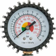 bandenpomp - luchtpomp - 1/4 duims inlaat - bandenspanningsmeter - 400mm slang - banden pomp - lucht pomp