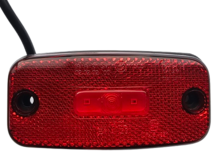 led zijmarkeringslamp universeel rood 3x led - contourlamp - led zijlamp - breedtelamp - horpol