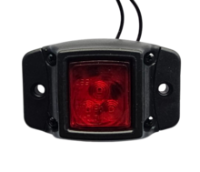 led zijmarkeringslamp universeel rood 3x led - contourlamp - led zijlamp - led breedtelamp - horpol