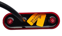 led zijmarkeringslamp universeel rood 3x led - contourlamp - zij lamp - led breedtelamp