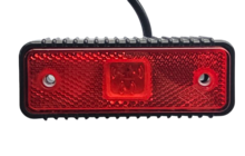 led zijmarkeringslamp universeel rood 3x led - led contourlamp - zij lamp - breedtelamp