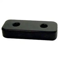 stootkussen 195x70 mm - 2 gaten - stootrubber - stootblok - bumperkussen - bufferblok