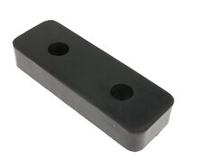 stootkussen 195x70 mm - 2 gaten - stootrubber - stootblok - bumperkussen - bufferblok