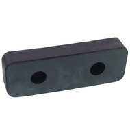 stootkussen 195x70 mm - 2 gaten - stootrubber - stootblok - bumperkussen - bufferblok