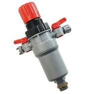 drukregelaar met filter en waterafscheider - 3/8 duims - reduceerventiel - 12 bar druk