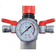 drukregelaar met filter en waterafscheider - 3/8 duims - reduceerventiel - 12 bar druk