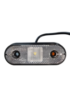 led zijmarkeringslamp universeel wit 1x led - contourlamp - zij lamp - led breedtelamp - horpol