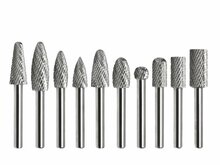 wolfraamcarbide frees set - 10 delig metaalfrees - frezen - stopfrezen - snijgereedschap - geko