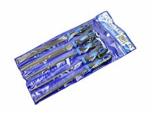 metaalvijl set 200 mm - vijlset 5 delig - vijl - staalvijl - sleutelvijl - geko