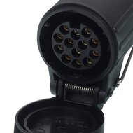 spiraalkabel 7-13 aderig 2 meter - stekker - aanhanger stekker - contrastekker