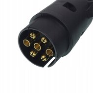 spiraalkabel 7-13 aderig 2 meter - stekker - aanhanger stekker - contrastekker