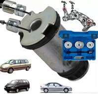 Achteras (de)montage set - Renault laguna 2 en peugeot 207 Bus draagarm demontage - SATRA