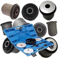 achteras silentblock trekker&nbsp;- bmw x5 en 5 Series e38 - e39&nbsp;- e53 bus draagarm demontage - satra 