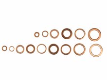 o-ringenset - koper ringen 150 delig - koperen ringen - geko