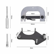 1.2 - 2.0 16V en 1.5 DCI&nbsp;Renault -&nbsp;Nissan - Opel - nokkenaspoelie-instelgereedschap&nbsp;- krukasdistributiepen- geko