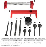 bmw&nbsp;s54 vanos - m3 - z3 - z4 - m3csl vergrendeling gereedschap&nbsp;- e 46 en e 85 en e 86 distributieset - benzine af