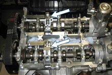 ford 1.0 gtdi ecoboost 3 cilinder vct nokkenas vergrendelingset - vliegwielvergrendeling - spannervergrendeling