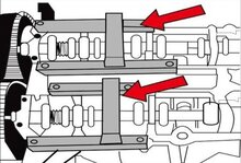 ford 1.0 gtdi ecoboost 3 cilinder vct nokkenas vergrendelingset - vliegwielvergrendeling - spannervergrendeling
