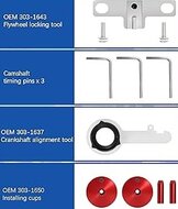 2.0t&nbsp;tdci&nbsp;Eco Blue - euro 6 diesel timing riem gereedschapsset -&nbsp;nokkenas blokkeerset&nbsp;- vliegwiel b