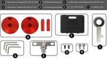 2.0t&nbsp;tdci&nbsp;Eco Blue - euro 6 diesel timing riem gereedschapsset -&nbsp;nokkenas blokkeerset&nbsp;- vliegwiel b