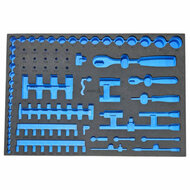 foam inlay voor 94 delig doppen set - schuim inlegbak&nbsp;- gereedschapswagen inleg foam&nbsp;- asta