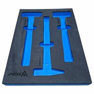 foam inlay voor 3 hamers - schuim inlegbak&nbsp;- gereedschapswagen inleg foam&nbsp;- asta