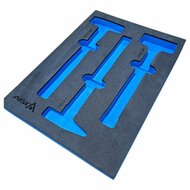 foam inlay voor 3 hamers - schuim inlegbak&nbsp;- gereedschapswagen inleg foam&nbsp;- asta