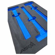 foam inlay voor 3 hamers - schuim inlegbak&nbsp;- gereedschapswagen inleg foam&nbsp;- asta