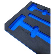 foam inlay voor 3 hamers - schuim inlegbak&nbsp;- gereedschapswagen inleg foam&nbsp;- asta