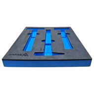 foam inlay voor 3 hamers - schuim inlegbak&nbsp;- gereedschapswagen inleg foam&nbsp;- asta